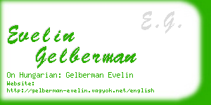 evelin gelberman business card